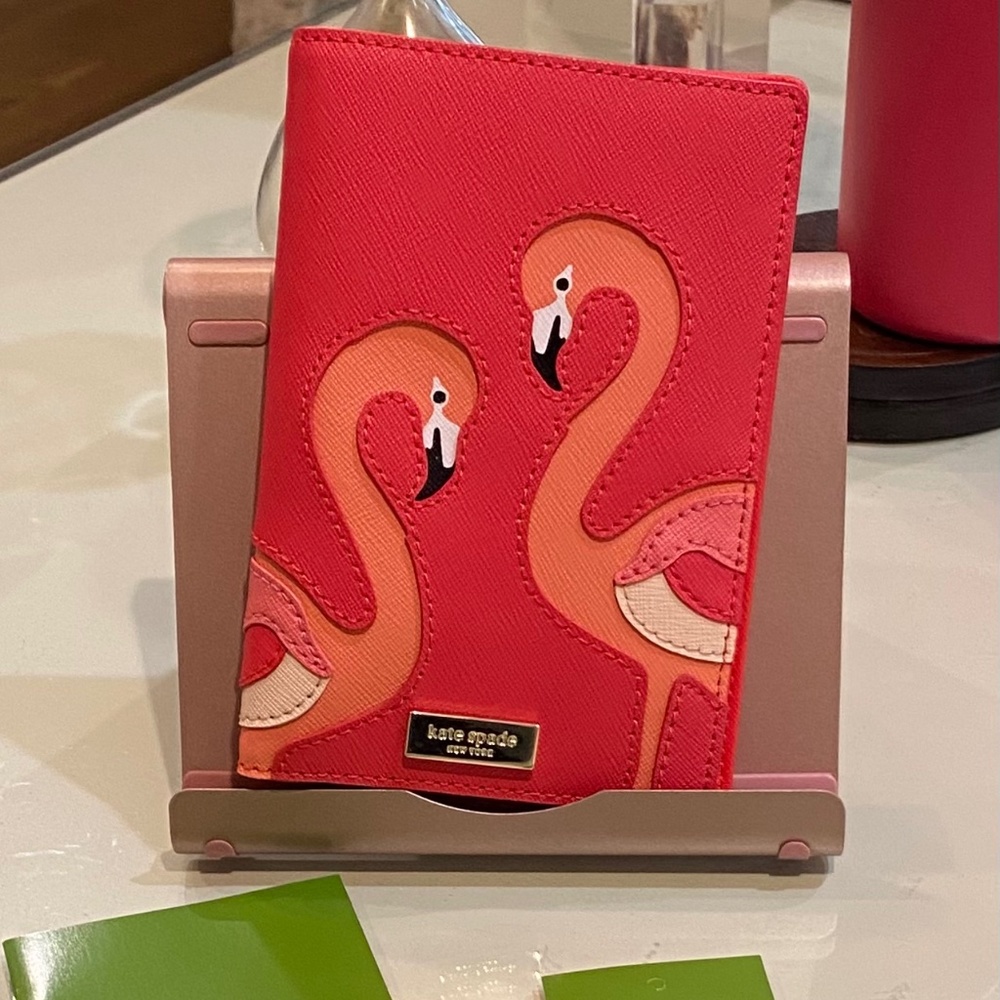 Kate Spade Flamingo Passport Holder